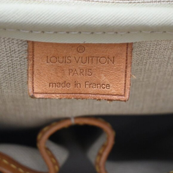 LOUIS VUITTON LV Logo Deauville Hand Bag Monogram Leather Brown - Picture 13 of 16